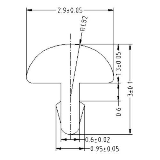 YJB PARTS Guitar Fret Wire Hardness 35cm x 20 Wires Made in Japan x (NS18%), HV-200, (Volume Pack), (2.9mm 1.3mm)