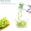 Grape Tomato Cherry Slicer Cutter Tools Salad Splitter Stainless Steel Easy To Clean Artifact for Toddlers Small Kitchen