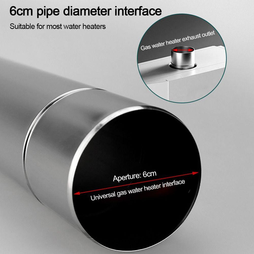 Diameter 6CM Chimney Pipes Stainless Steel Stove Pipes Flue Extension Tube Tents