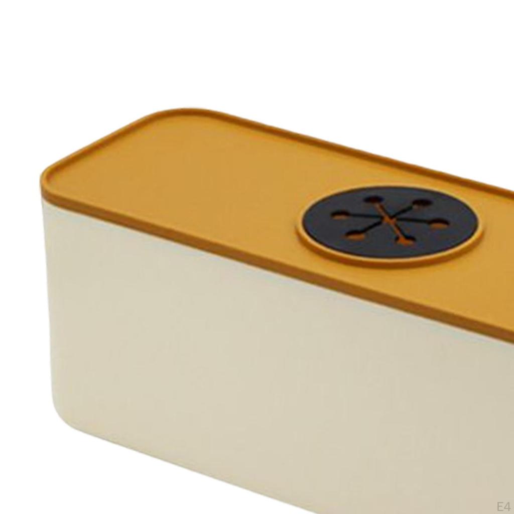 Wire Storage Case Socket Organiser Hide for Desktop Counter Home