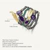 Gb 2 .26ct Natural Amethyst Gemstone Finger Ring 925 Sterling Sliver Vintage Band Rings For Women Party Fine Jewelry