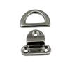 316 Stainless Steel 6 8 10mm Folding Polish Pad Eyes Lashing D Type Ring Tie Anchor Fixing Cleat Plate