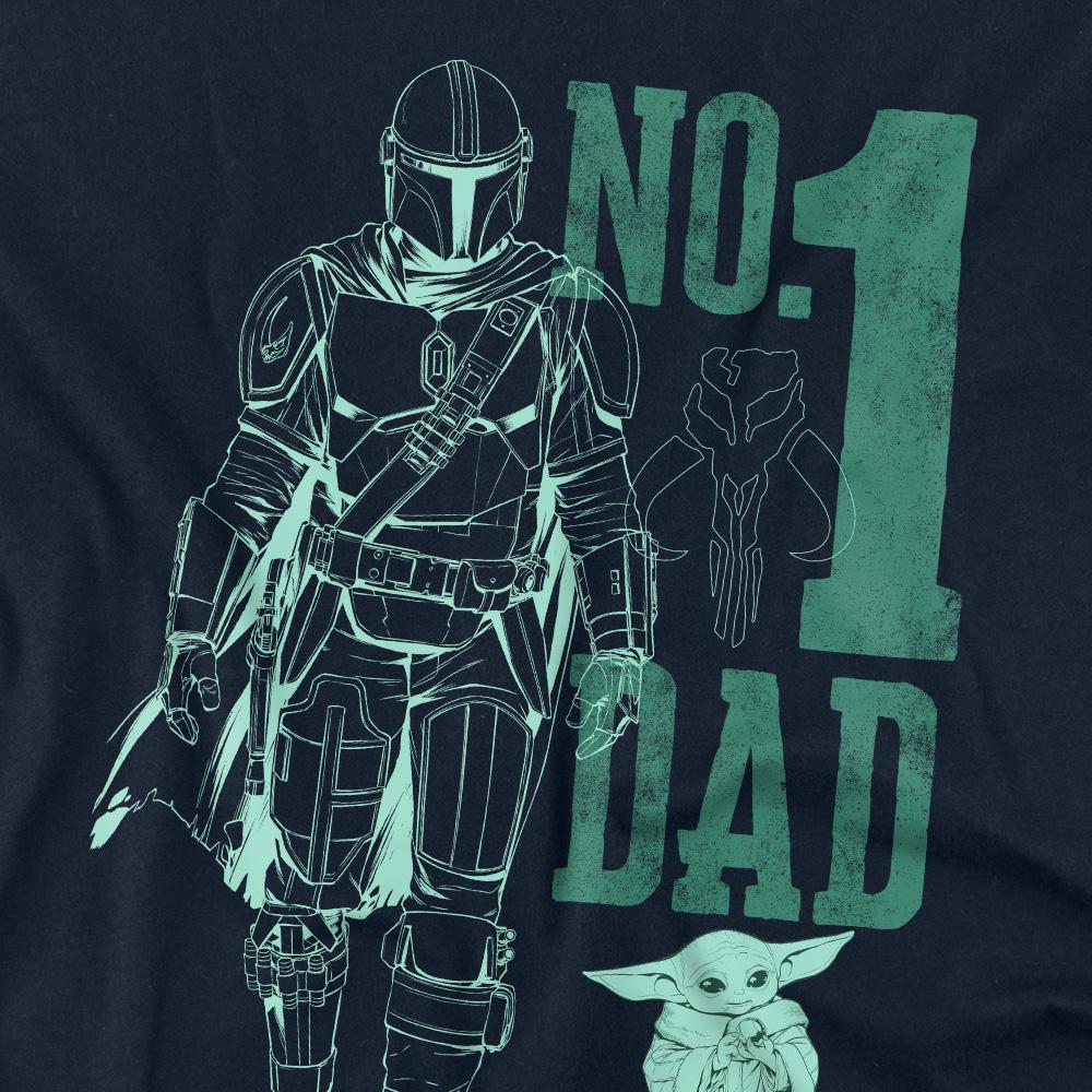 Star Wars: The Mandalorian Unisex Adult No. 1 Dad Mando T-Shirt