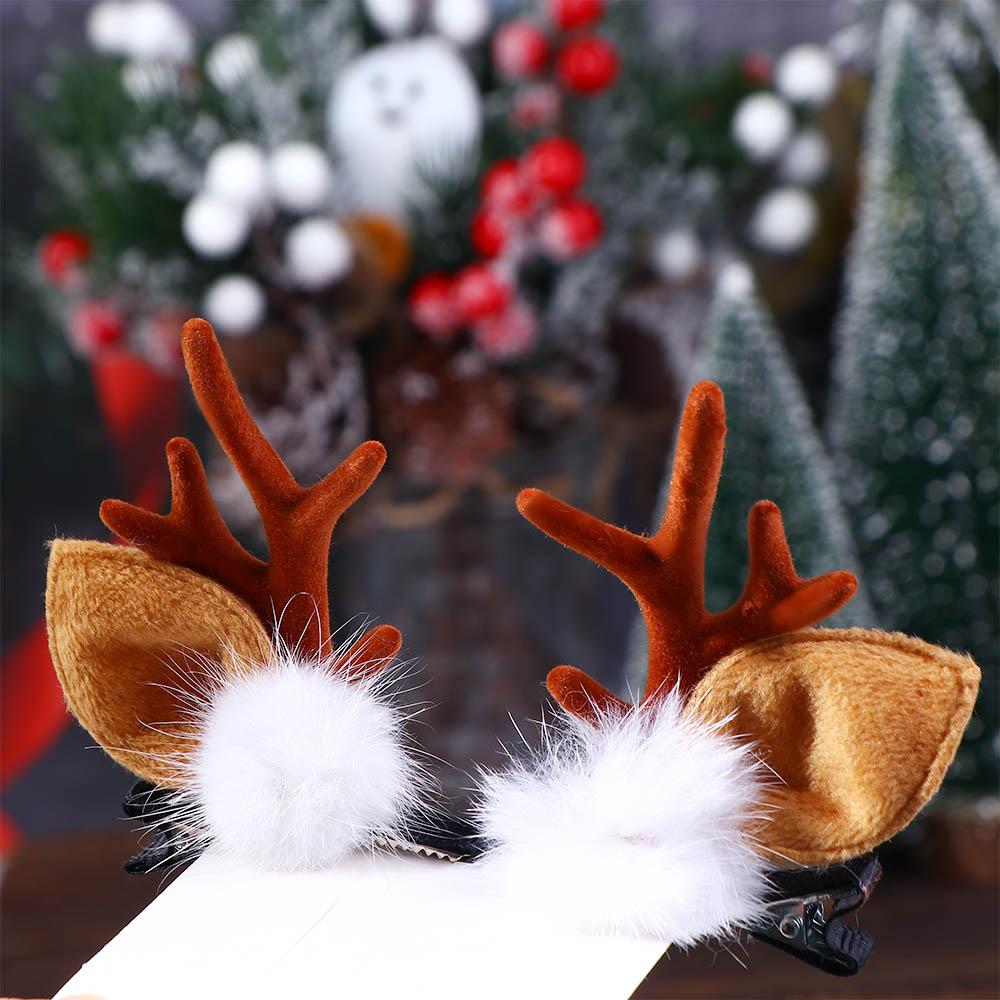 Headwear Xmas Ornaments Pine Cone Hairpins Merry Christmas Decor Hair Accessories Antler Hairpin