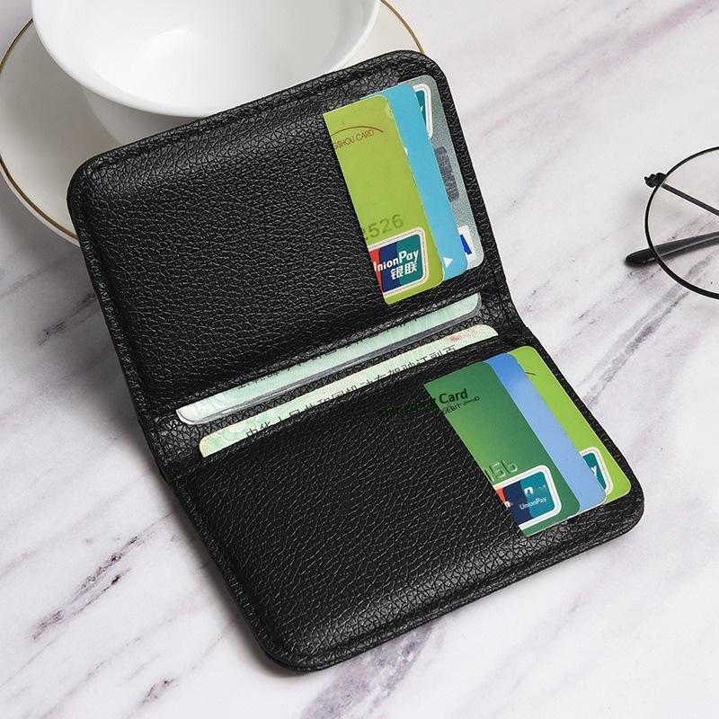 Portable Super Slim Soft Wallet Pu Leather Mini Credit Card Wallet Purse Card Holders Men Wallet Thin Small Short Wallets
