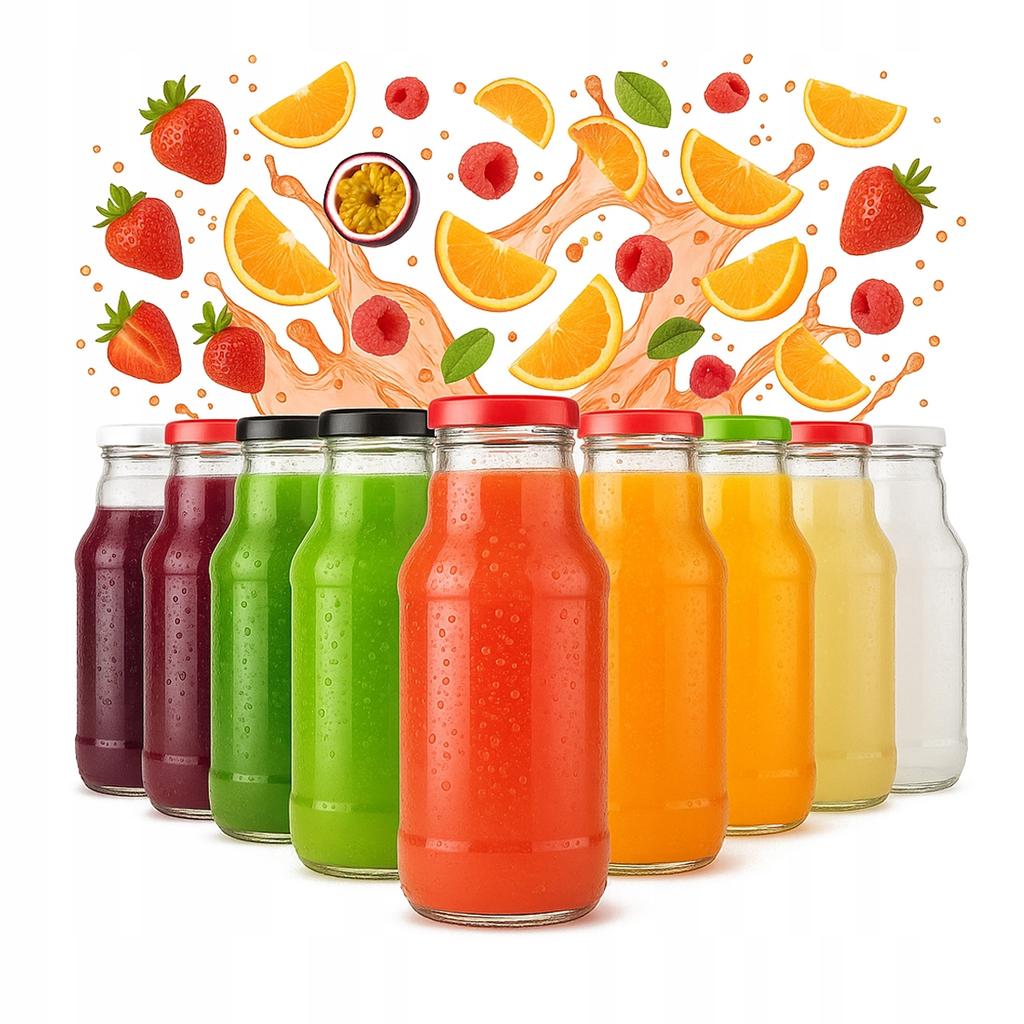 100x Winnie the Pooh juice bottle 330ml + GLASS JUICE BOTTLE LID 330ml