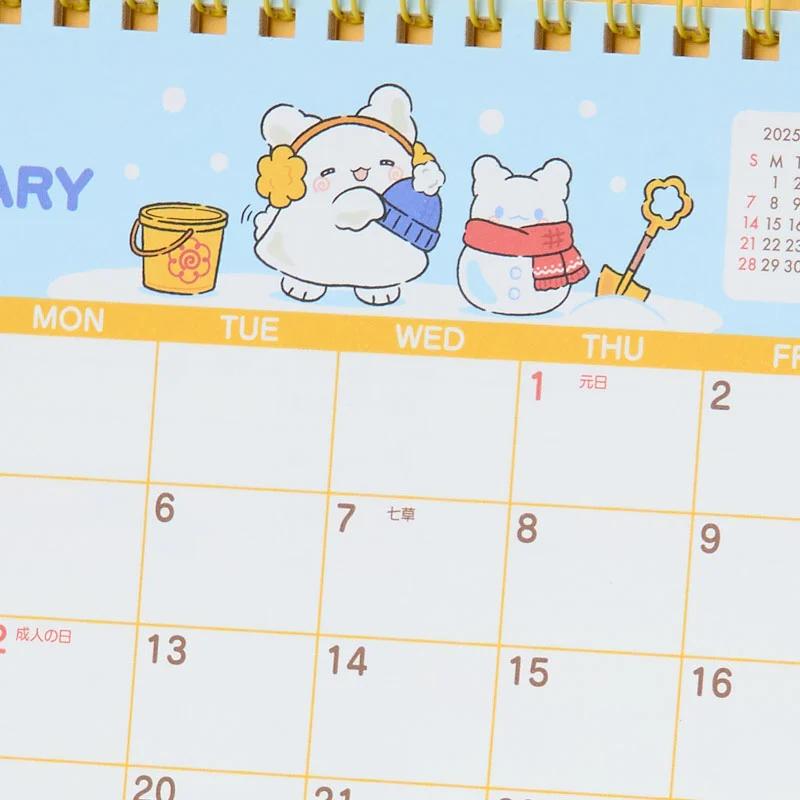 Sanrio HANAMARUOBAKE Кольцевой календарь 2026 Япония НОВЫЙ Персонажи Sanrio