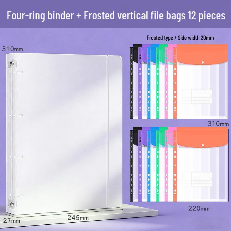 A4 Document Storage Folder - Test Paper & Data Clip Album