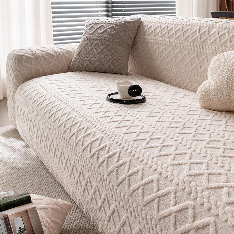 Осенне-зимний утолщенный удобный бархатный всеохватывающий чехол для дивана, натяжной чехол для дивана, простой современный, эластичный, универсальный, новый стиль