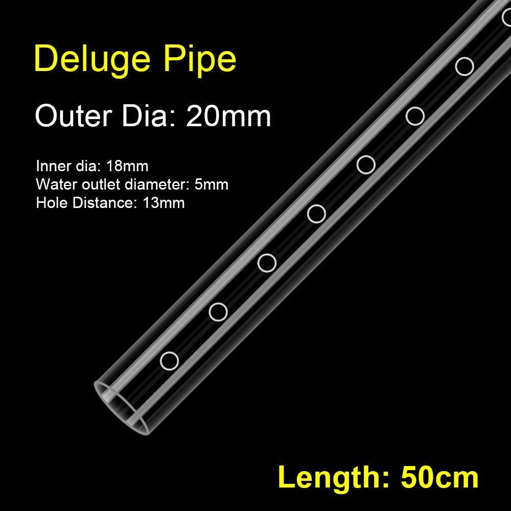 1Pcs Transparent Outflow Pipe 50cm Aquarium Filter New Fish Tank Rain Spray Bar