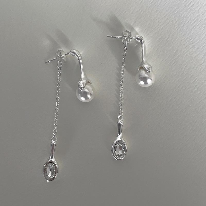 ZAKOL Новые Элегантные Геометрические Серьги-подвески с Кристаллами в форме Сердца для Женщин Милые Нежные Циркониевые Вечерние Pendientes Zircon