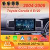 Car Radio Android 14 Carplay Auto Multimedia Player For Toyota Corolla 9 E120 2004-2006 WIFI+4G Autoradio Stereo 2din Head Unit