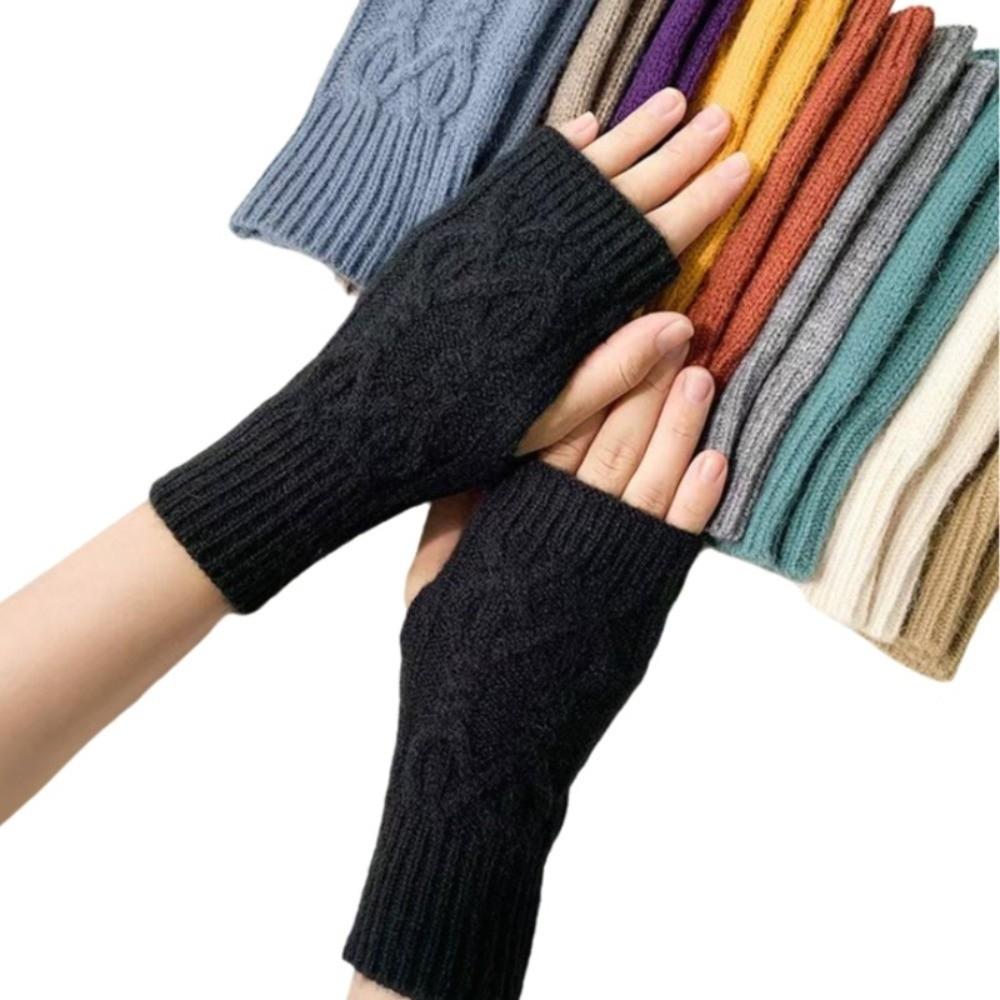 Fingerless Fingerless Gloves Cable Knit Women's Gloves New Knit Gloves Women