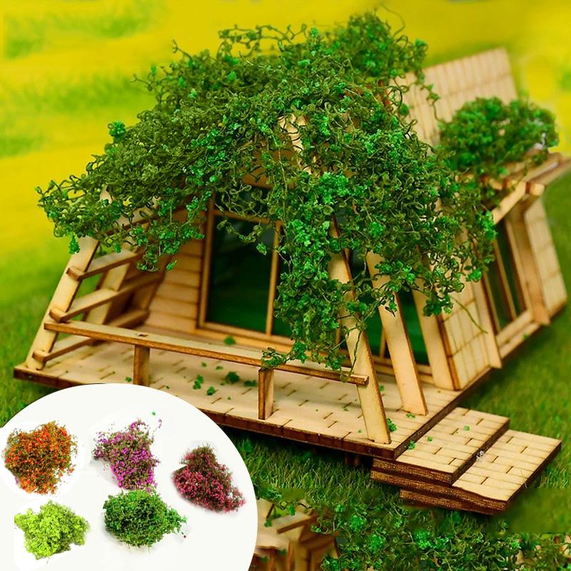 Miniature Climbing Vine Model, Artificial Leaves for Diorama, DIY Railway Scenery, Fake Foliage Plants for Architectural Model