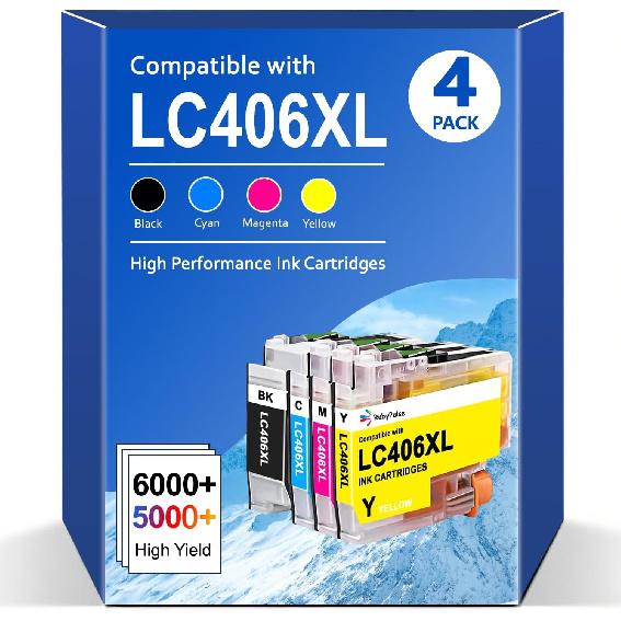 LC406XL LC406 Ink Cartridges compatible for Brother HL-JF1 MFC-J4335DW MFC-J4345DW MFC-J4535DW MFC-J5855DW MFC-J5955DW MFC-J6555DW MFC-J6955DW