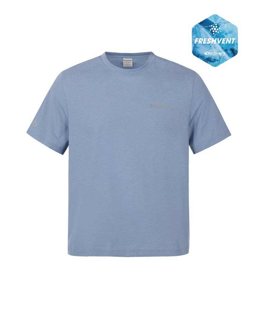 DISCOVERY EXPEDITION Men'S Freshvent Jersey Romellina Short Sleeve T-Shirt (M/Blue)