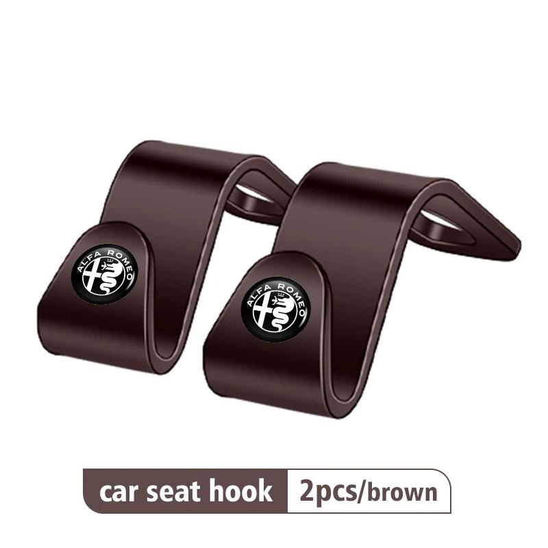 2/4pcs Car Seat Headrest Hook Storage Portable Interior Bracket For Alfa Romeo Giulietta GT 159 147 156 Mito Brera Giulia SpiderRI1