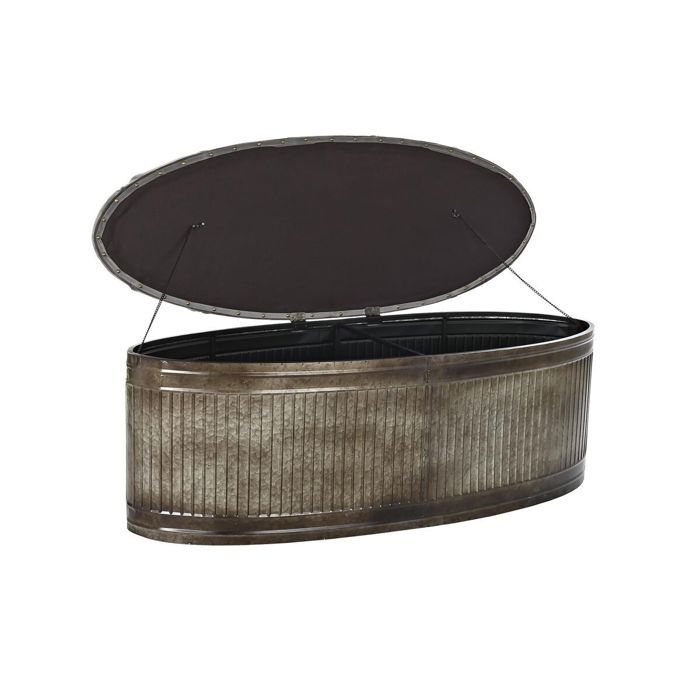 Bench Seat - DKD Home Decor - Metal - Grey - Comfortable - Contemporary Design