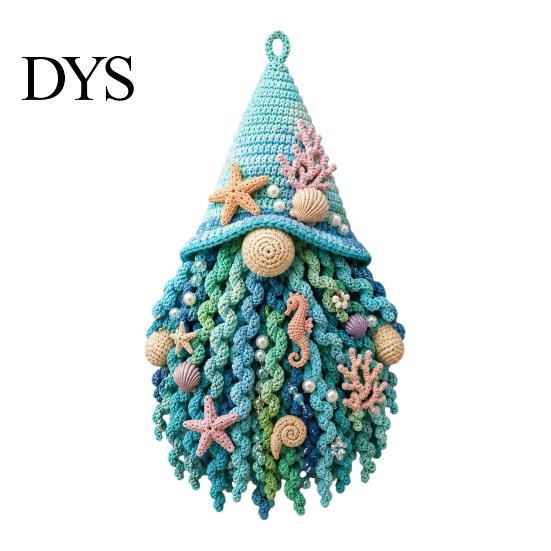 Полный набор пряжи для начинающих DIY, Набор для вязания крючком гнома-вешалки на дверь, 3D Безликий настенный подвесной декоративный набор-ремесло, Стартовый набор