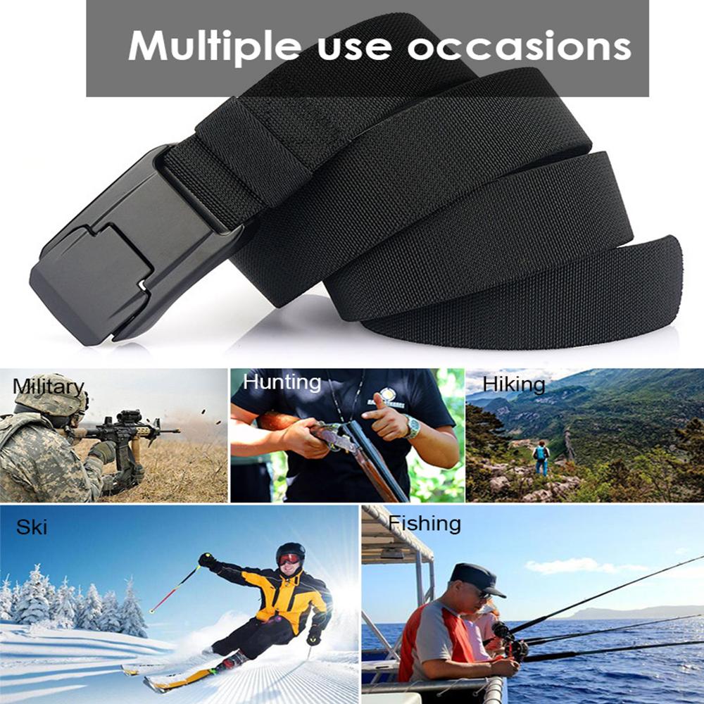 Сильный мужской ремень с быстросъемной пряжкой, эластичный ремень для праздничных подарков, рабочий ремень для занятий спортом на открытом воздухе