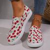 Fashion Trendy Casual Single Shoes 2024 New Design Feeling Canvas Flat Bottom Sports Anti Slip Women's Vulcanized Temperament Single