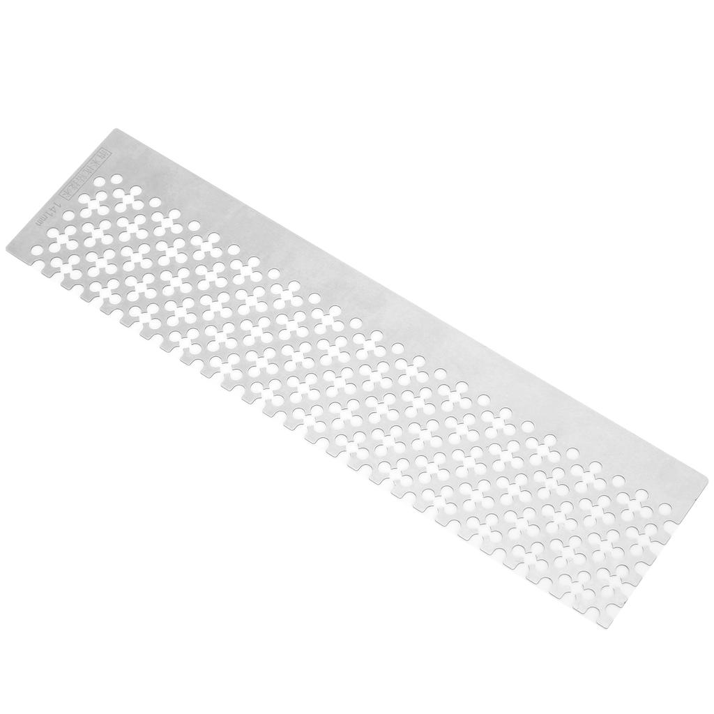 Круглая линейка Fix Tools Quincunx Shape из нержавеющей стали для стразов, 325 отверстий