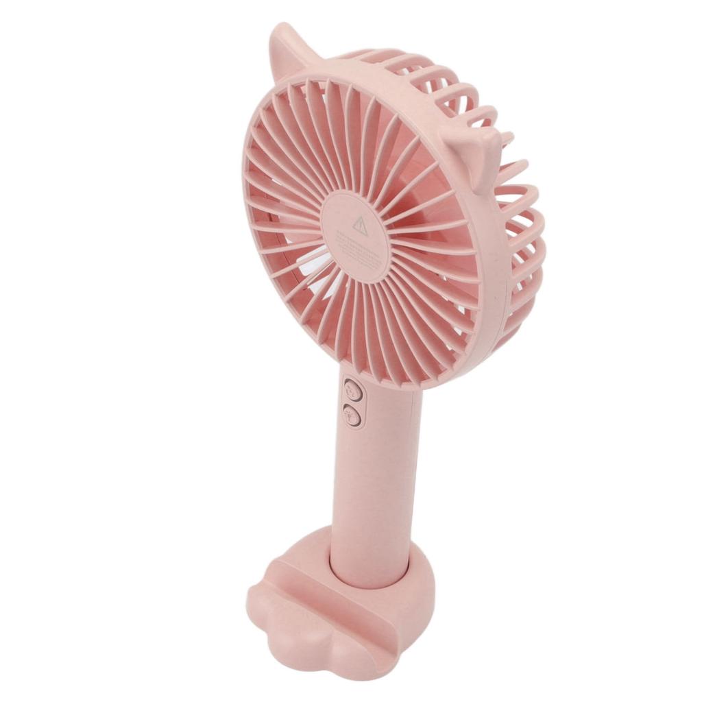 Hand Held Fan Portable USB Rechargeable Cute 3 Speed Wind Regulable ABS PC Battery Operated Fan for