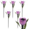 6XGarden Tulip Flower Shape LED Solar Powered Lights Outdoor Yard Standing Decor