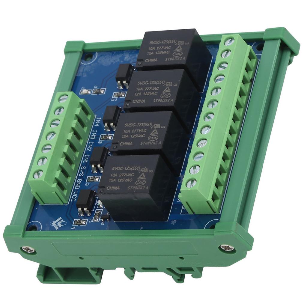 4-канальный релейный модуль 5 В оптопара изолирующий релейный модуль плата усилителя PLC