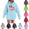 Women's Loose Comfortable Casual Fashion Character Printed Hooded Long Sleeve Sweatshirt