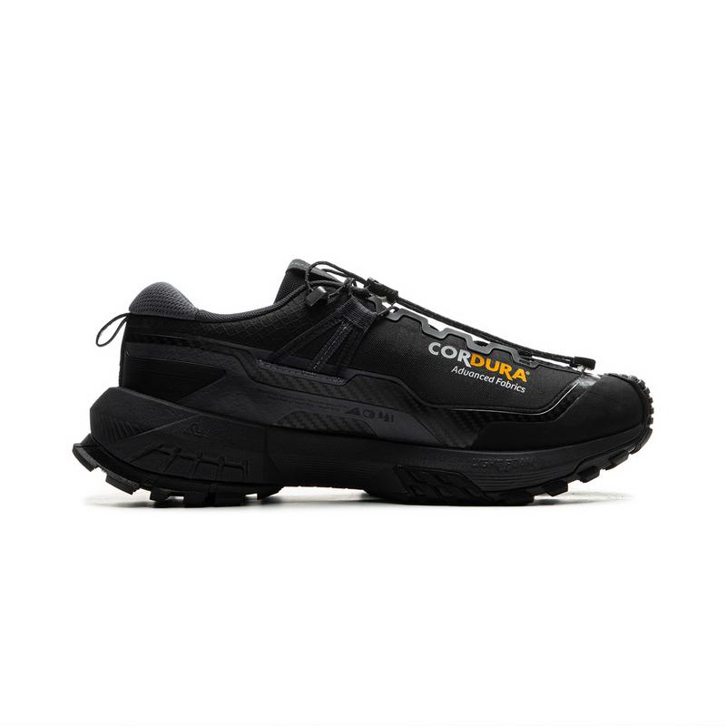 New LiNing CF Su Xingchuan Cushioned Slip-Resistant Abrasion-Resistant Low-Top Trekking Shoes Unisex Black AHTU017-2