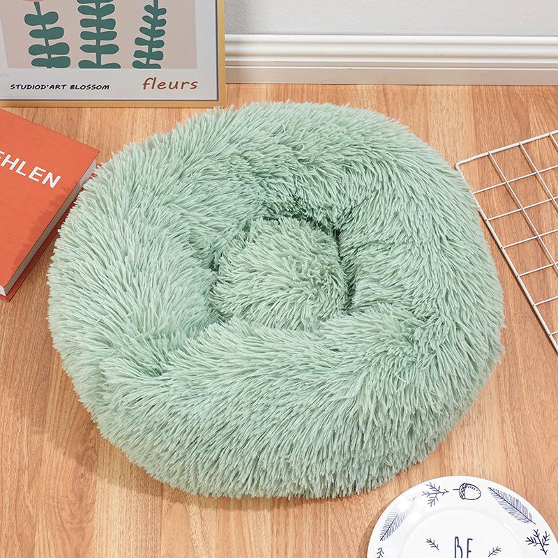Soft Round Cat Bed, Plush Polyester Pet Nest, Large Size, Unique Circular Design, Comfortable and Cozy, Ideal for Cats