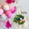 6x пасхальные яйца, держатели для колец для салфеток, держатели для зелени, простые центральные украшения для стола