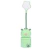 Kids Reading Light Cute Design USB Charging Warm Light 360 Degrees Gooseneck Adjustment Safe Material Kids LampGreen