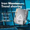 Электробритва Iron Warrior с двойной плавающей головкой, мини-нож для бороды для мужчин, портативная дорожная беспроводная бритва для лица, триммер