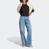 adidas Футболка Originals Adicolor Neuclassics с трилистником и принтом в виде трех полосок, женские топы, черный цвет IB7310