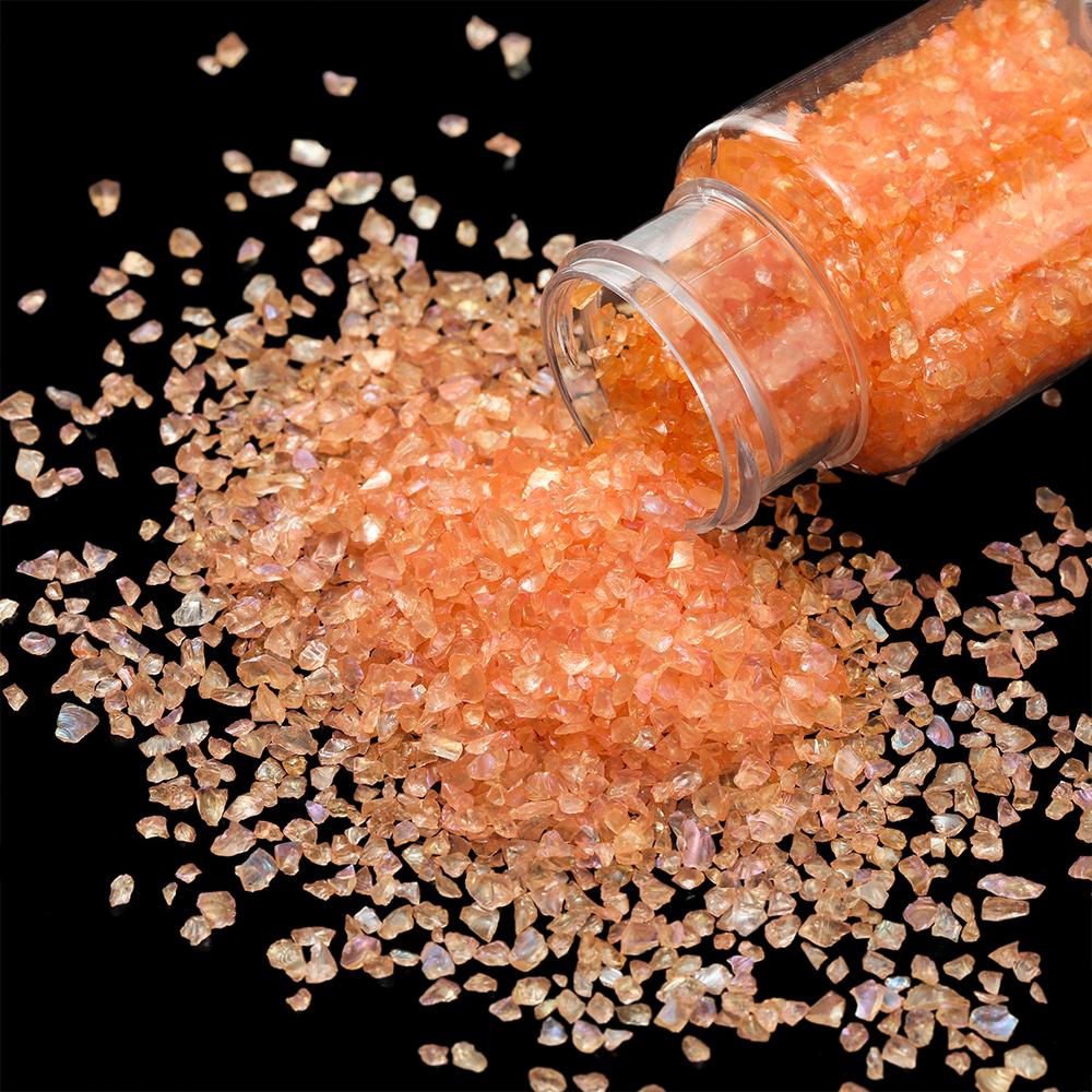 30g/Bottle Glass Crushed Stone Irregular Crystal Gravel Filling For DIY Epoxy Resin Mold Filler Craft Decorative Nail Art Filler