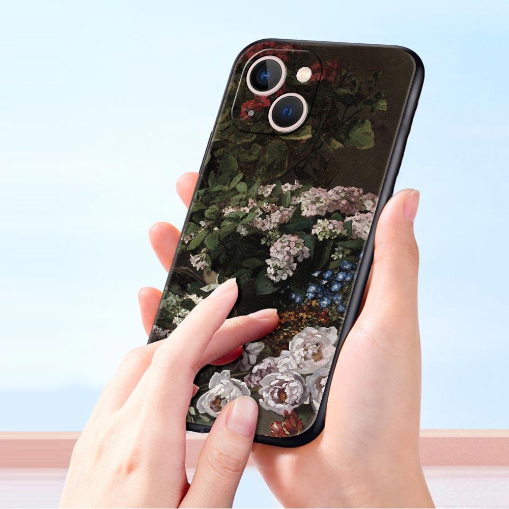 Клод Моне Импрессионист Художник Для iPhone 11 12 13 15 16 14 Pro Max Чехол для телефона X XR XS 7 8 Plus SE Роскошный Чехол Funda