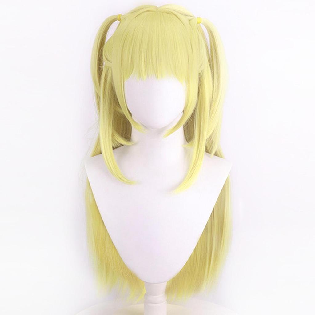 Death Note Misa Amane Cosplay Wig, Blonde Twin Tails Heat Resistant Synthetic Hair