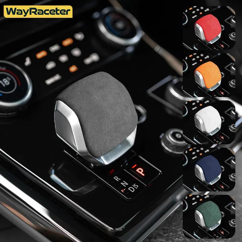 Top Suede Wrapping Car Gear Shift Knob Cover for Range Rover Sport 2023 L461 2024 2025 SVR Accessories