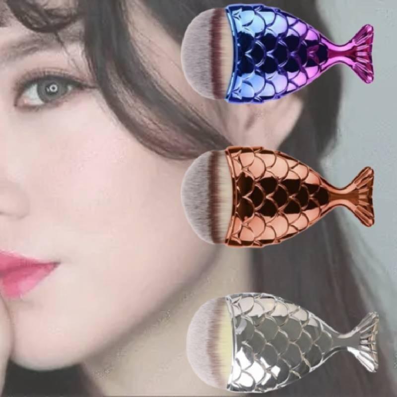 Красочная кисть для макияжа русалки большого размера, кисть для тональной основы, инструмент для красоты, must-have