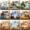 3D HD Bedding Set Queen Duvet Quilt Cover Pillow Case Bed Linen USA King Twin Full Double Single Bedroom Seaside Coconut Tree