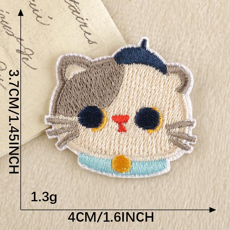 Корея Нашивка Мультяшное Животное Вышивка Самоклеящийся Патч для DIY Одежды и Аксессуаров