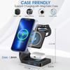 Магнитная беспроводная зарядная станция 3 в 1, Fast Mag-Safe, 15 Вт для iPhone 14/13/12/11, Apple Watch Ultra 8 Se 7/6/SE, AirPods Pro и серии Samsung