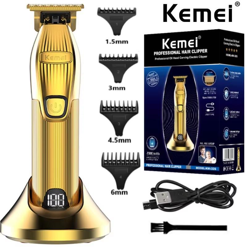 Kemei i32S профессиональный триммер для стрижки волос для мужчин, машинка для стрижки бороды, перезаряжаемый триммер, машинка для стрижки волос