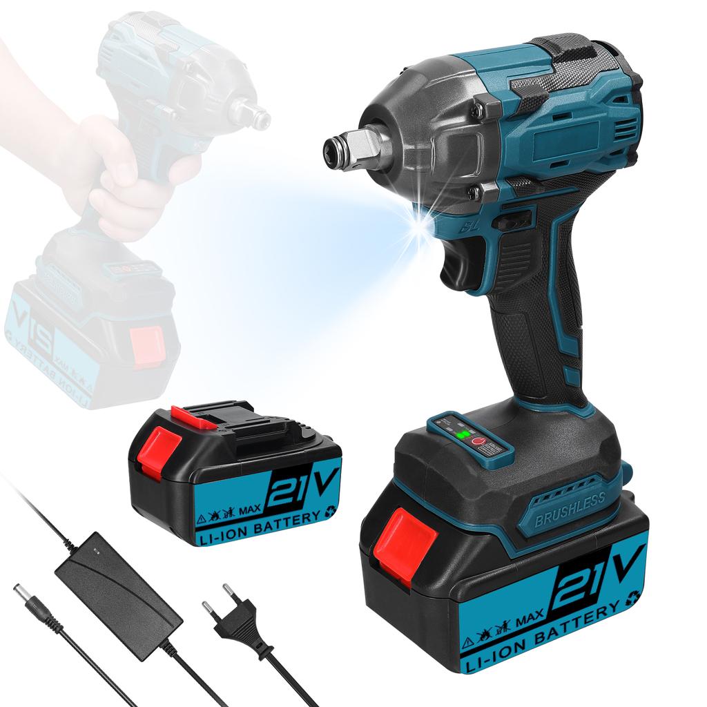 Бытовой электрический ключ 21 В с бесщеточным двигателем и высоким крутящим моментом. Практическое установочное устройство.