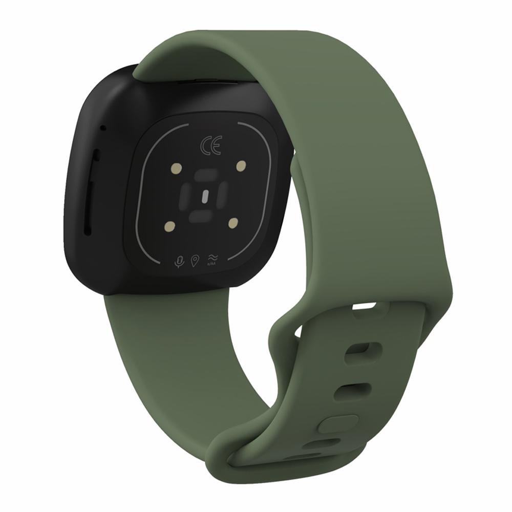 22.5mm Soft Silicone Watch Strap Replacement for Fitbit Versa 3/Sense [Size: L]