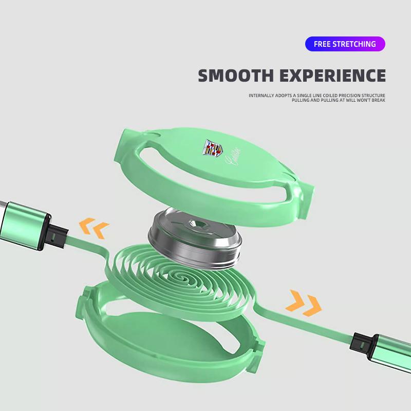 Car Internal 3 in 1 USB Telescopic Charger Adapter Cord Cable for Cadillac ATS BLS CT4 CT6 CTS ESCALADE STS XLR XT4 XT5 XTS SLS