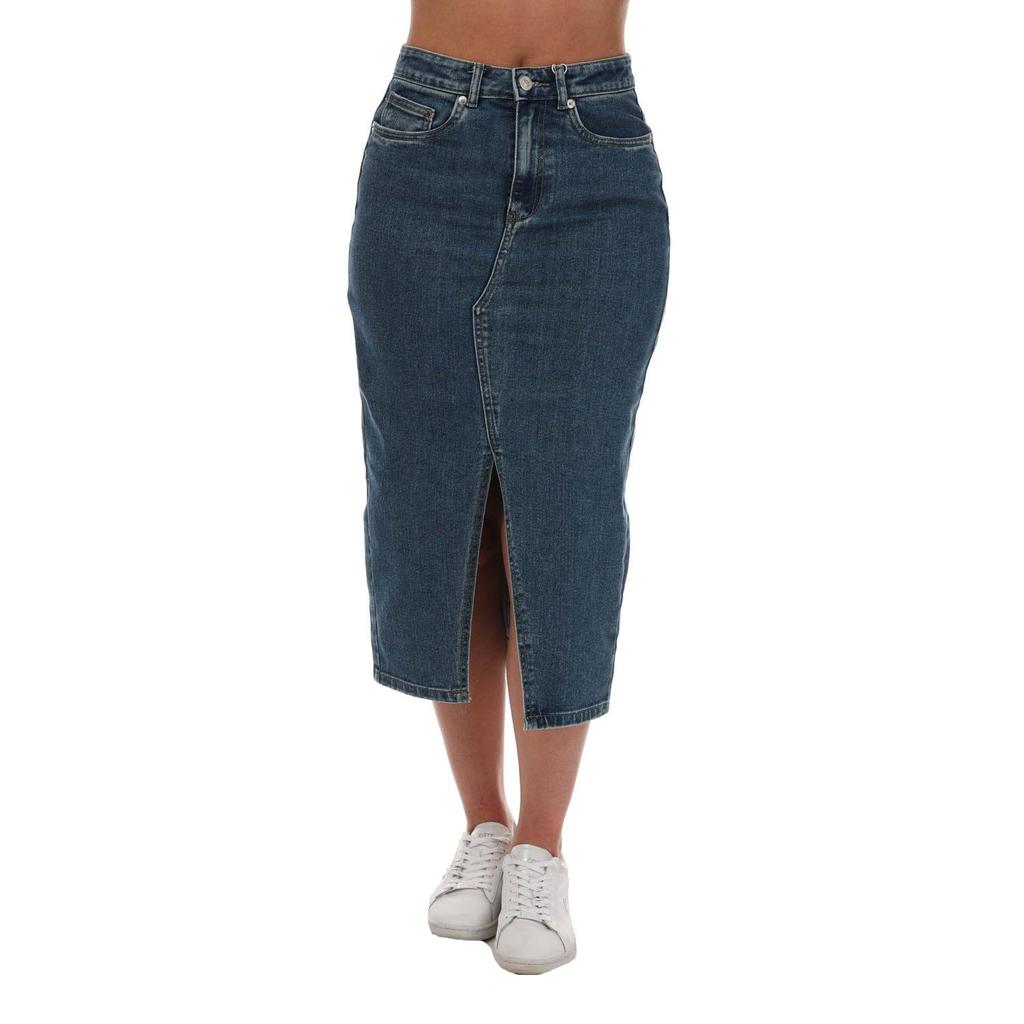 Only Womens/Ladies Siri Denim Midi Skirt