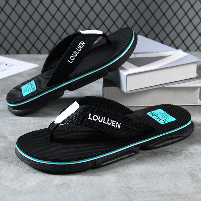 Summer New Wear-resistant Anti-skid Beach Fashion Trend Clip Foot Thick Bottom Flip-flops